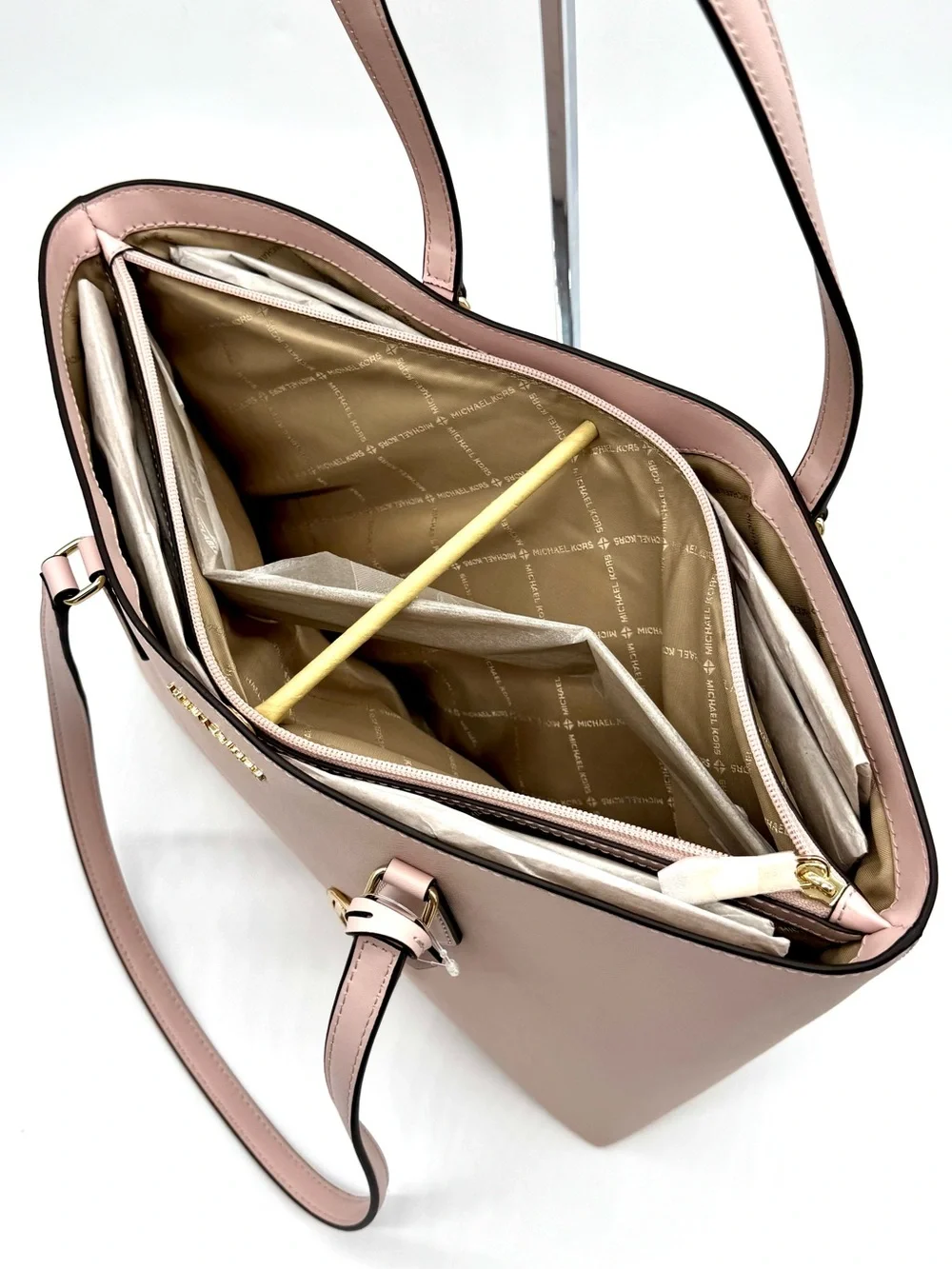 Michael Kors Bag Large Sheila Mf Tote Bag - Powder Blush